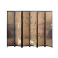 Japanese Screen Room Divider 6 Panels, Folding Portable Screen, Home/Office/Changing Roomstanding Privacy Screen - Indoor Outdoor Space Partition Wall, 175Cm Tall(D)/D