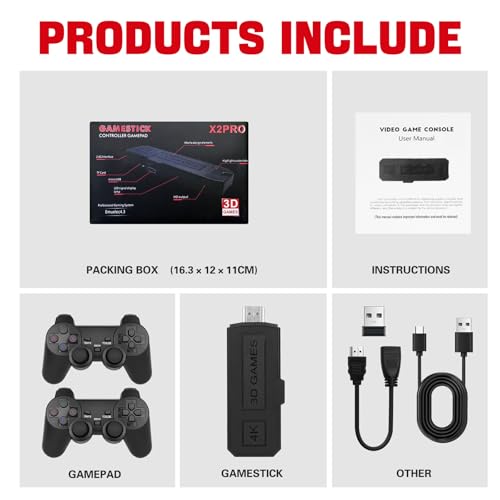 Wireless Retro Gaming Console with 256GB and 42000 Games Z607