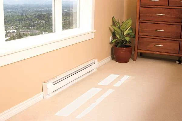 Electric Baseboard Heater, 36 Inch, 750W, White S323734