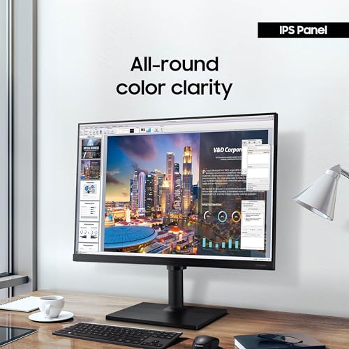 27-Inch FHD 1080p Computer Monitor, 75Hz, IPS Panel, HDMI, USB Hub, Height Adjustable Stand X522812