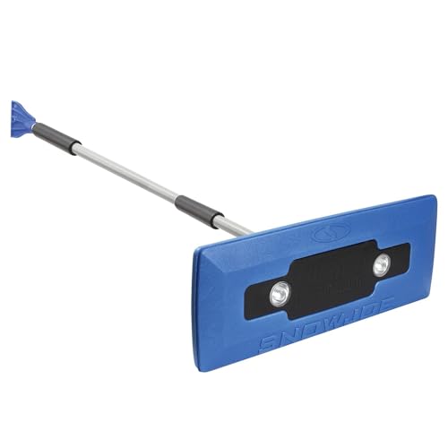 4-in-1 Telescoping Scratch-Free Snow Broom + Ice Scraper with LED Headlights L62799