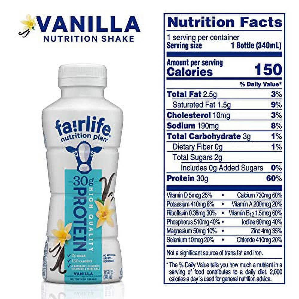 Vanilla Nutrition Shake 11.5 fl oz 12 Pack R9153