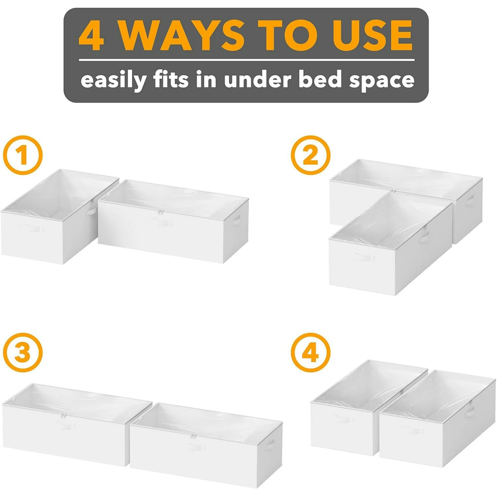 Under Bed Storage Containers with Lids, 2 Pack O592058