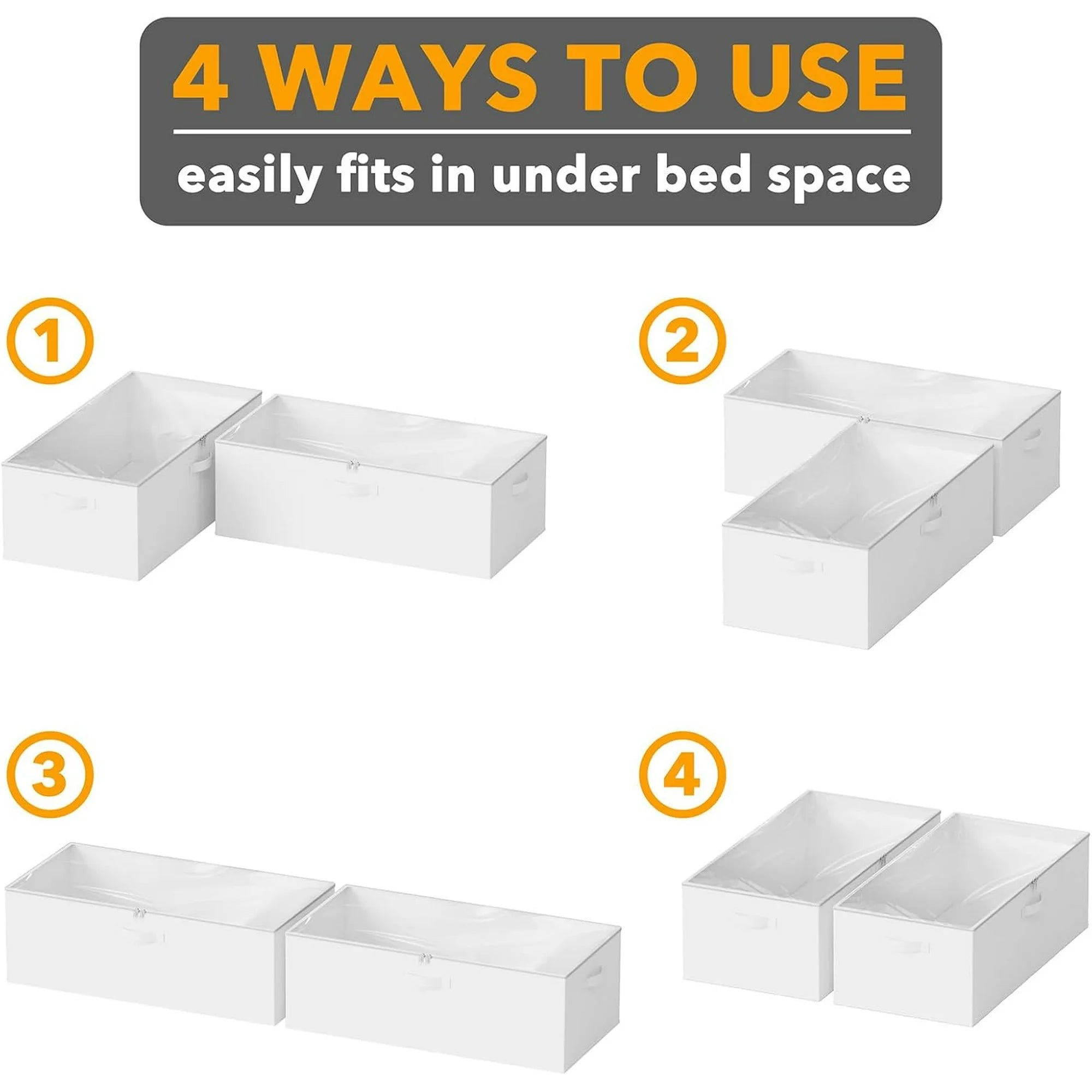 Under Bed Storage Containers with Lids, 2 Pack O592058
