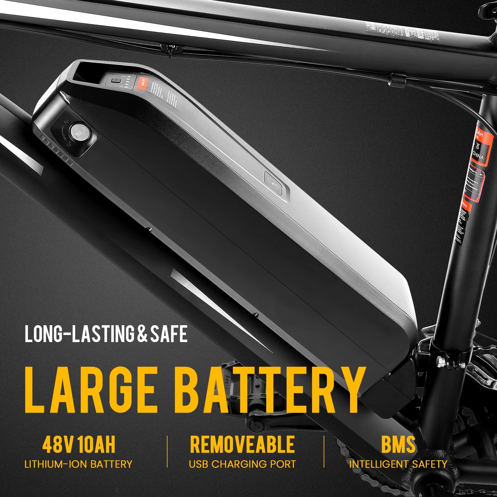 27.5" Electric Bike for Adults 500W Mountain Ebike with Removable Battery H822