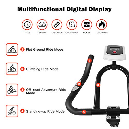 Indoor Bike Trainer with Bottle Holder and LED Display D64936