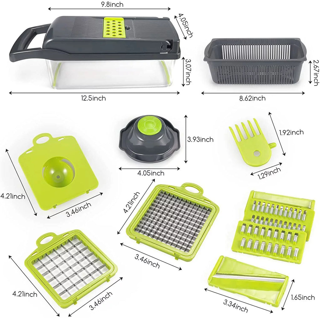 12 in 1 Vegetable Chopper with Container D39269