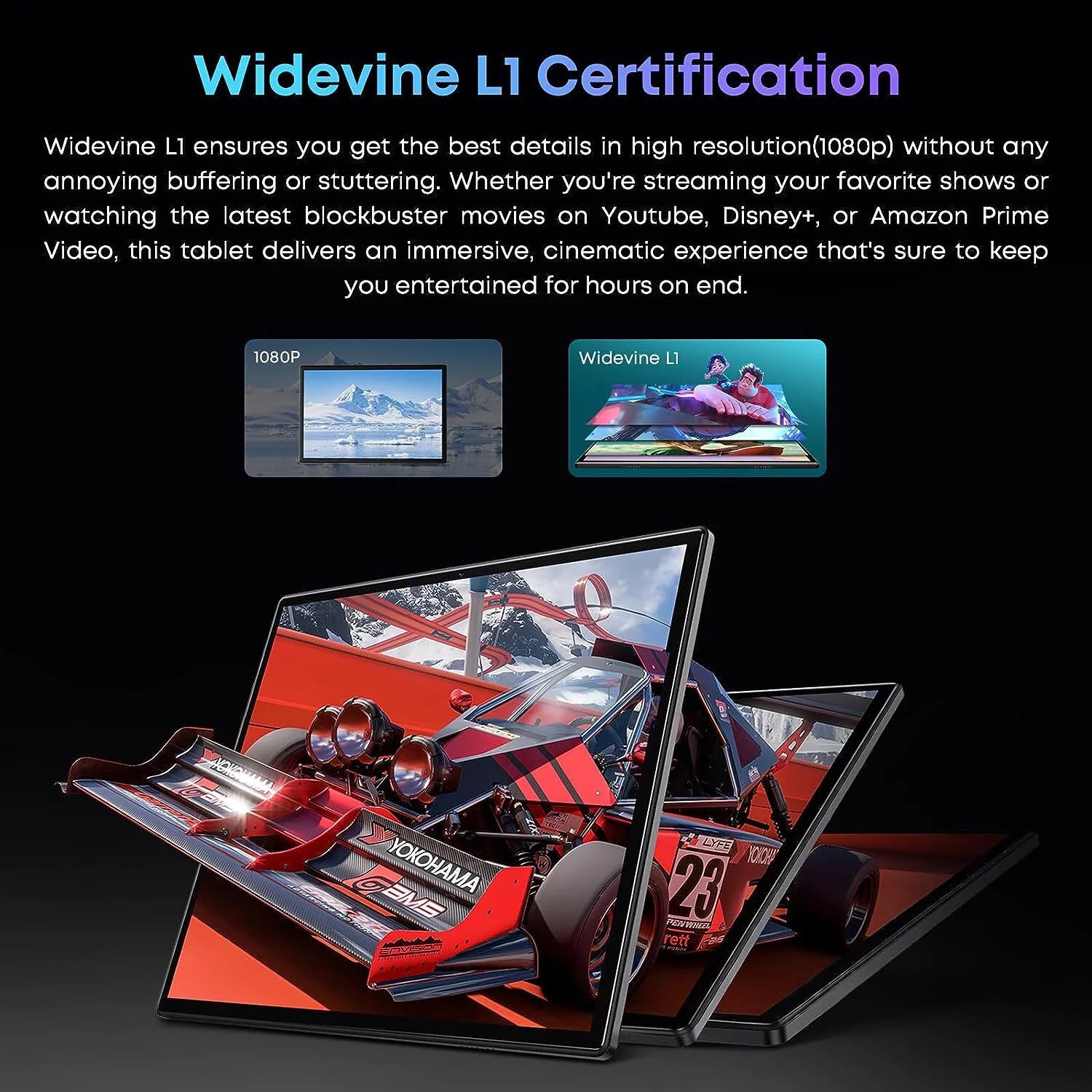 10.51" Tablet 128GB 4GB RAM Android 13 4G LTE W253