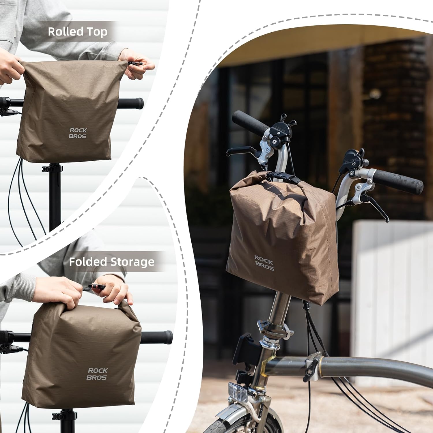 Bike Handlebar Bag Lightweight Front Storage H1682