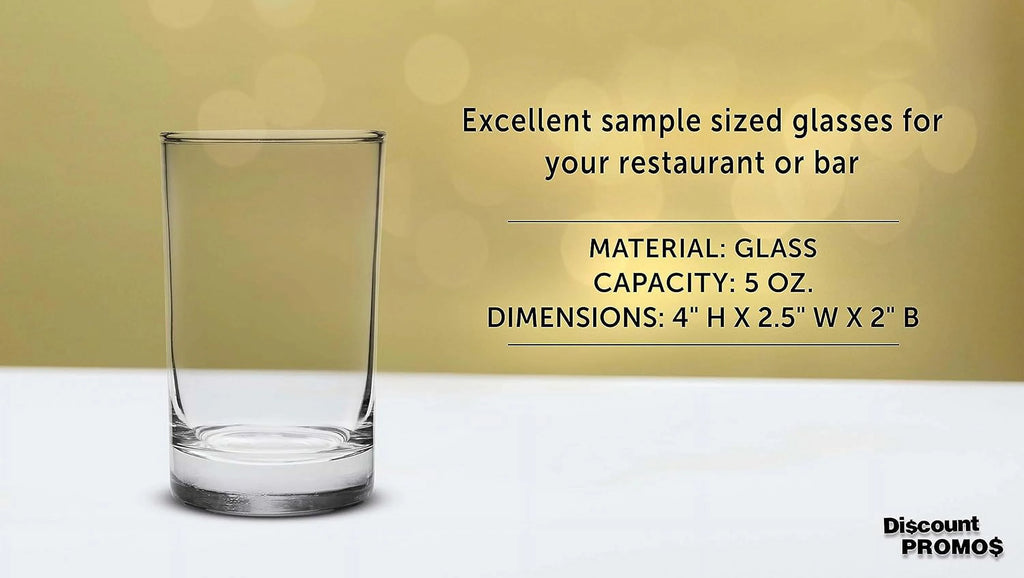 Juice Glasses 5 oz, Set of 10, Clear G5138
