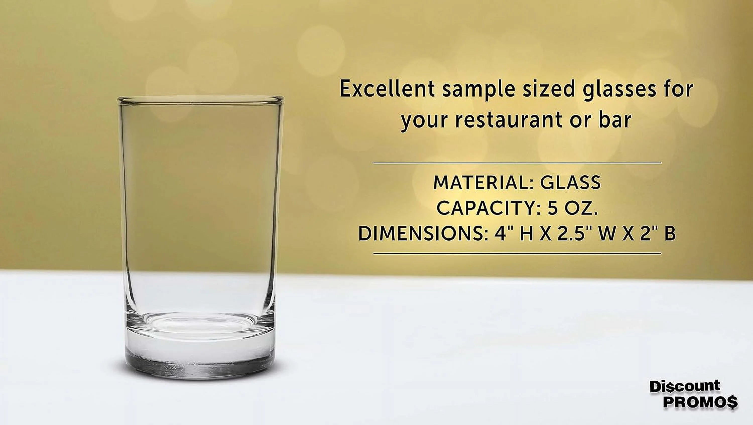 Juice Glasses 5 oz, Set of 10, Clear G5138
