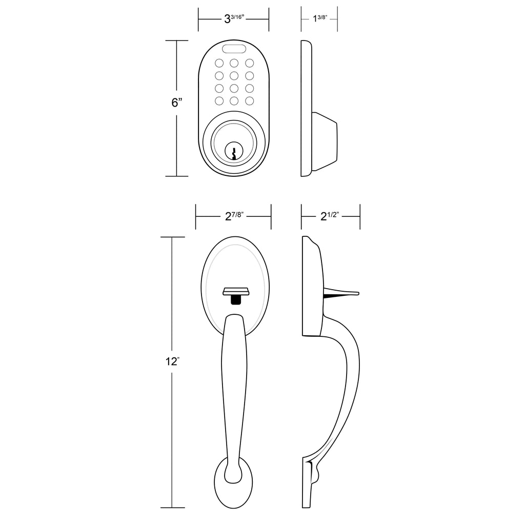 Keyless Entry Deadbolt with Digital Keypad W244