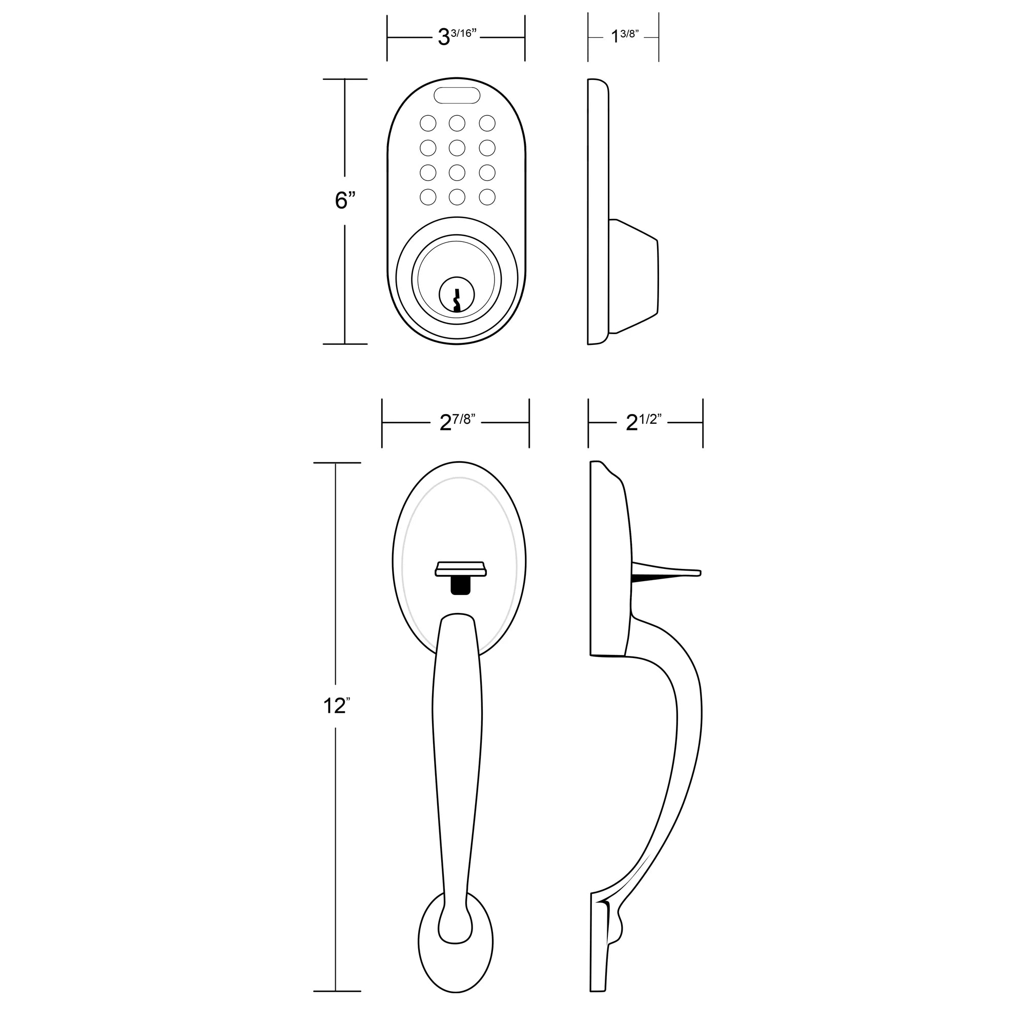 Keyless Entry Deadbolt with Digital Keypad W244