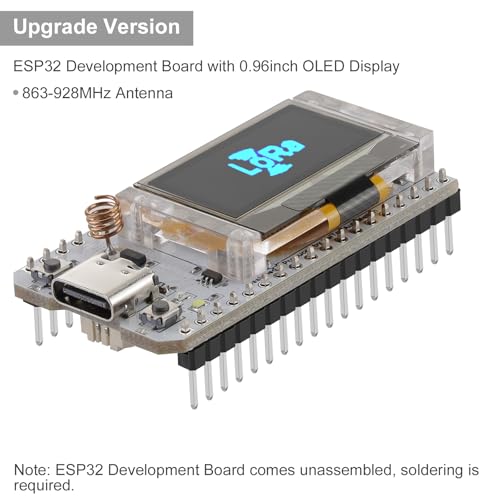 ESP32 LoRa V3 Development Board with Protective Case and 915MHz Antenna, OLED Display Type C D6778