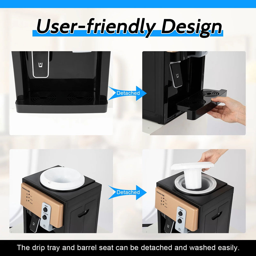 Countertop Water Cooler Dispenser, Hot and Cold, 3 Temperature Settings W19361
