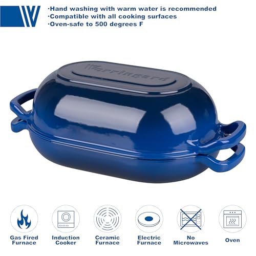 Enameled Cast Iron Dutch Oven with Lid for Bread Baking, 5QT M245