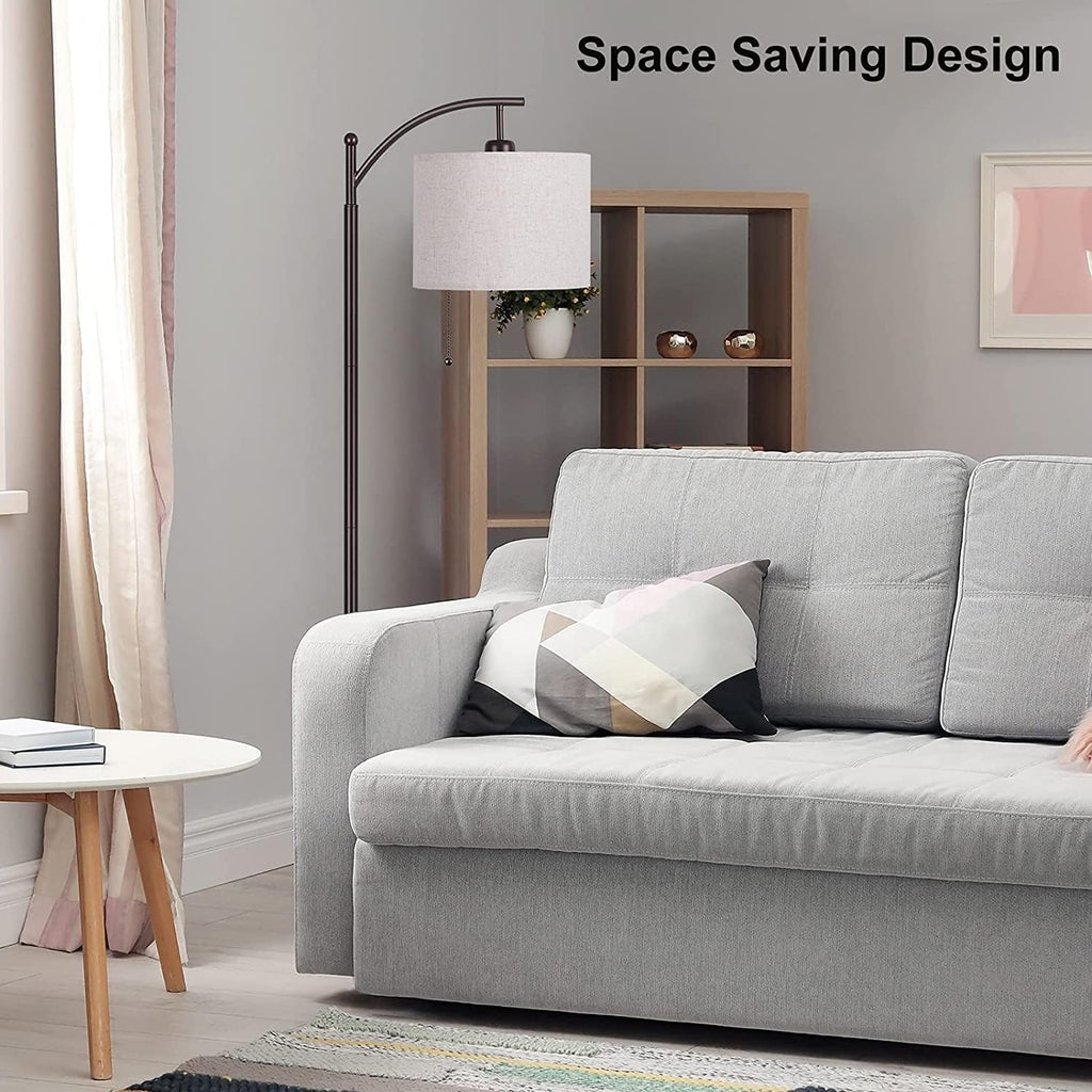 Arc Floor Lamp for Living Room, Bedroom, Office with 3-Mode LED Bulb D2082