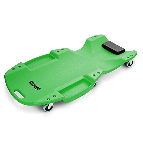 DNA MOTORING 40" L X 19" W Vehicle Repair Low Profile Automotive Creeper w/Padded Headrest (TOOLS-00005), Red