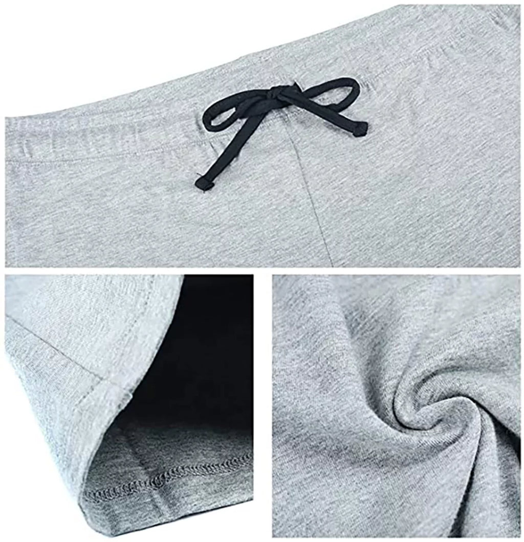 2 Pack Pajama Pants for Women, Soft Lounge Lightweight Sleep Bottoms, Black/Light Grey Mel, L A70779