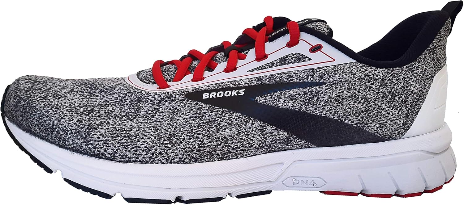 Men's Running Shoes, Grey/Black/Red X894338