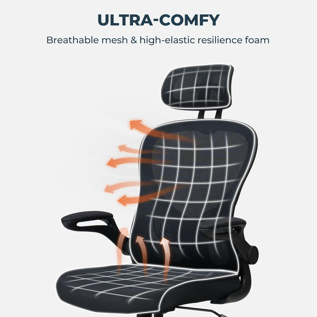 High Back Ergonomic Mesh Office Chair with Adjustable Lumbar Support P323