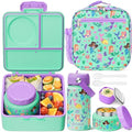 Bento Box for Kids Adults - Leakproof 3 Compartments Lunch Set with Thermos, Water Bottle, Lunch Bag & Cutlery C614861