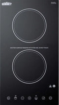 Summit CR2B15T1B 2-Burner (115V) Electric Cooktop in Black