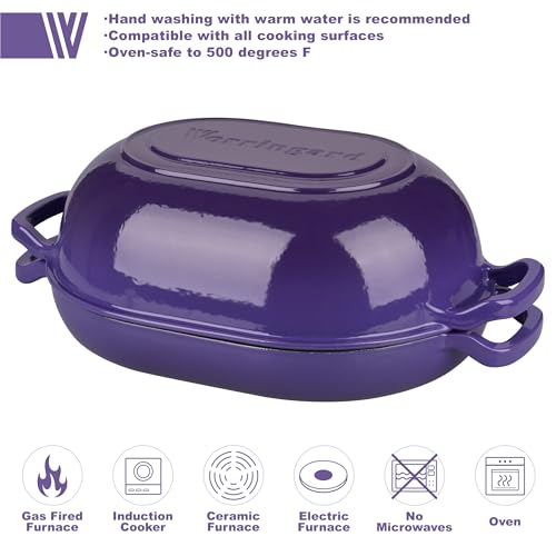 Enameled Cast Iron Dutch Oven with Lid for Bread Baking, 5QT M245