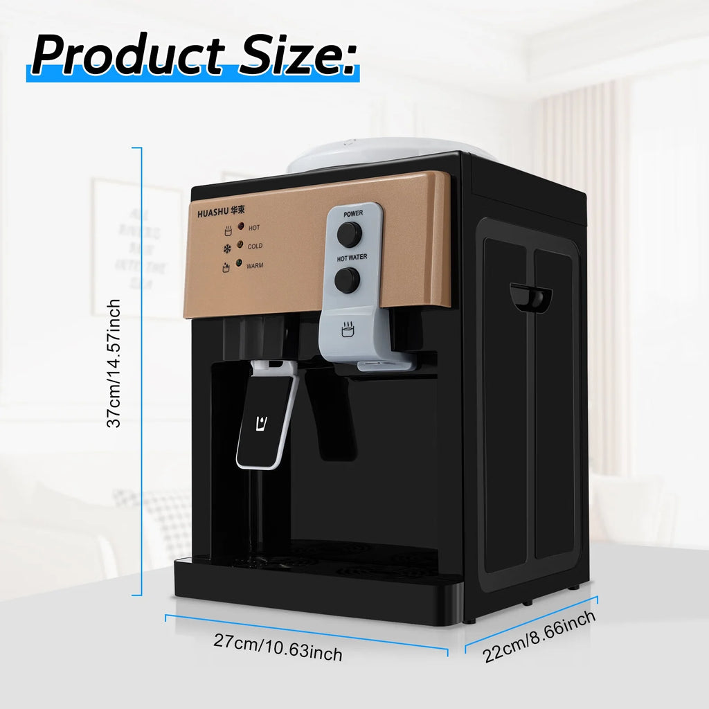 Countertop Water Cooler Dispenser, Hot and Cold, 3 Temperature Settings W19361