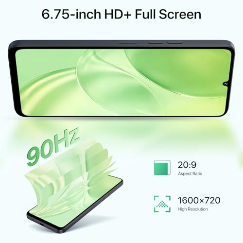 Unlocked 5G Cell Phone, 128GB Expandable, 50MP Camera, 6.75" 90Hz Display, Dual SIM Y561