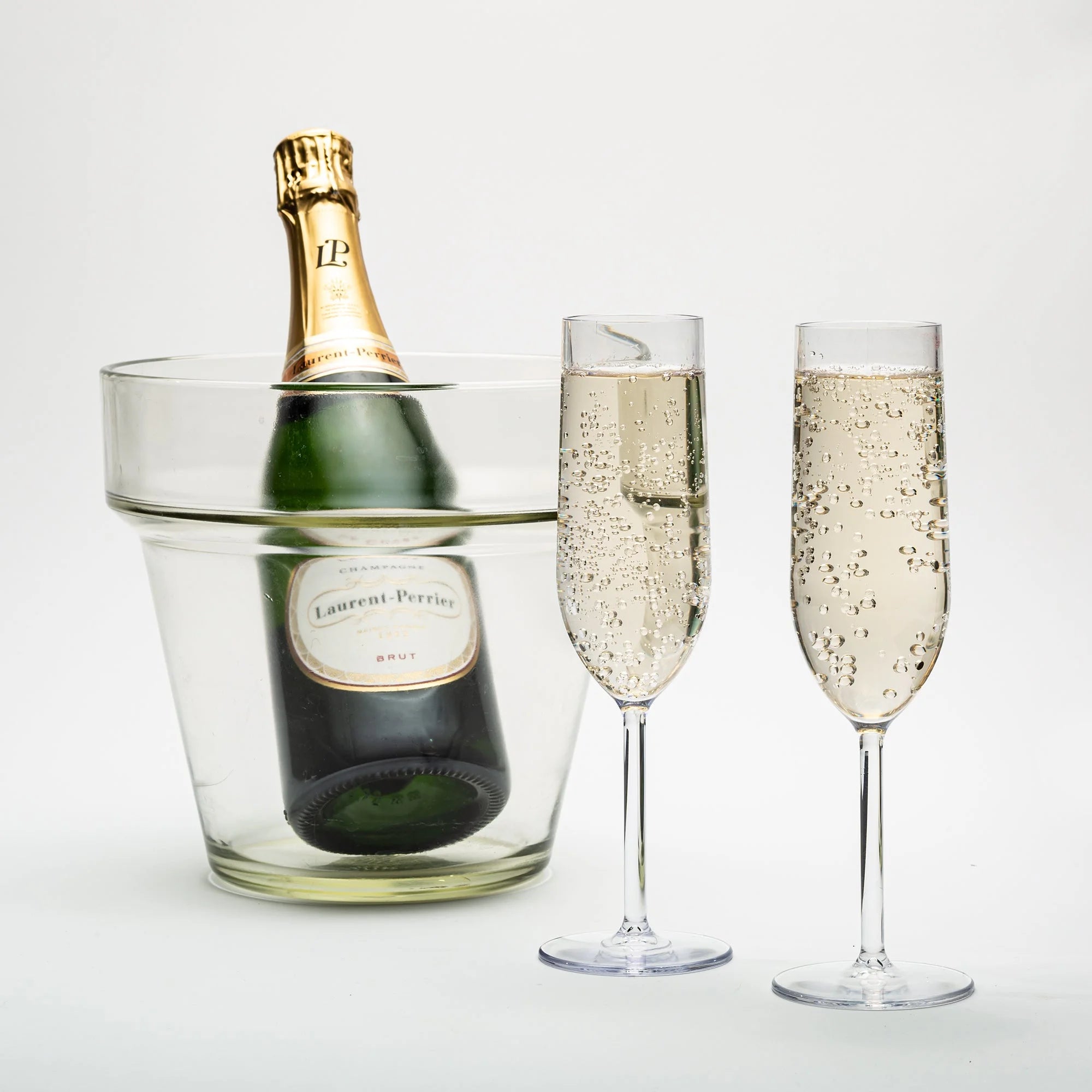 Champagne Flutes, Crystal Clear, Dishwasher-Safe (Set of 6) E58234