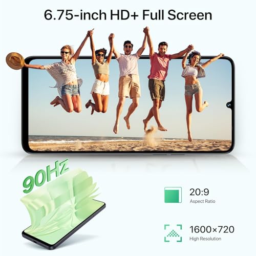 Unlocked 5G Cell Phone, 128GB Expandable, 50MP Camera, 6.75" 90Hz Display, Dual SIM Y561