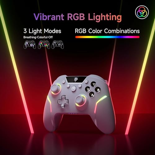 Wireless Gaming Controller with RGB Backlit and Hall Effect Sticks A3433