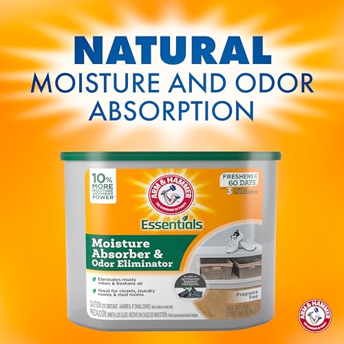 Disposable Moisture Absorber and Odor Eliminator Tub, Fragrance Free, 1 lb. V717