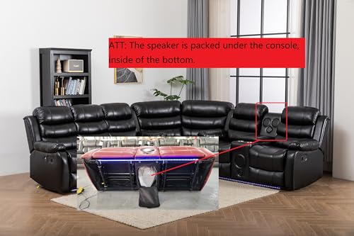 Brown Recliner Sectional Sofa I67754