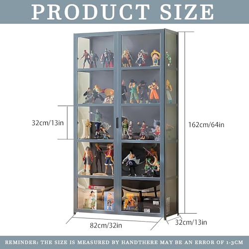 5-Tier Curio Display Cabinet with Acrylic Door, Collectibles Organizer Rack G844908