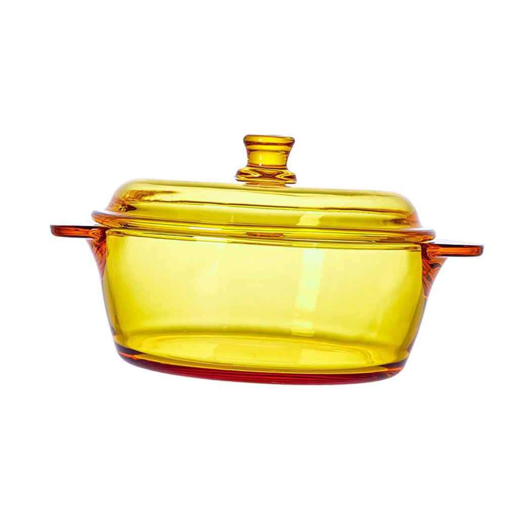 Glass Oven Bowl with Lid for Soup and Dessert S5553