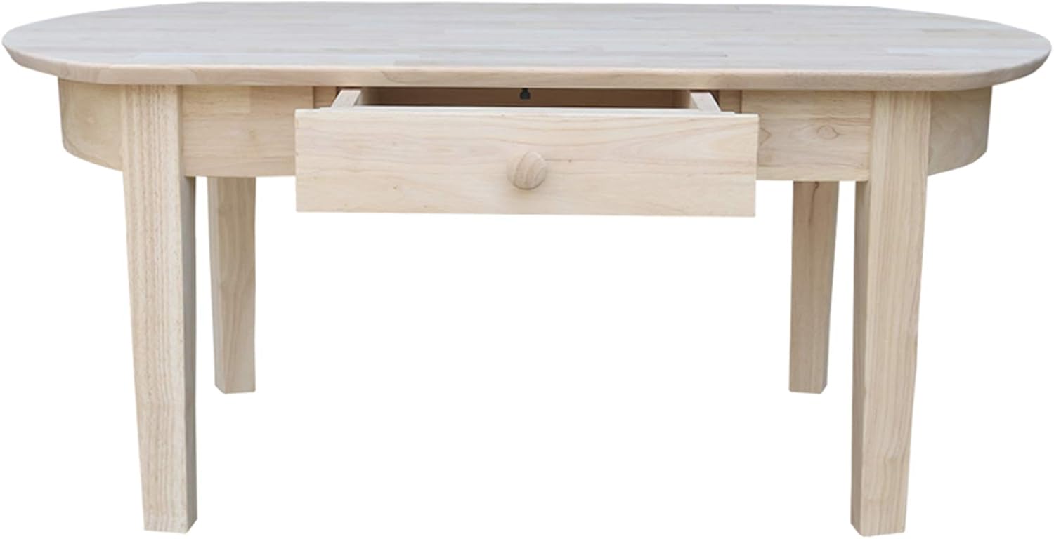 Oval Coffee Table, Unfinished K332