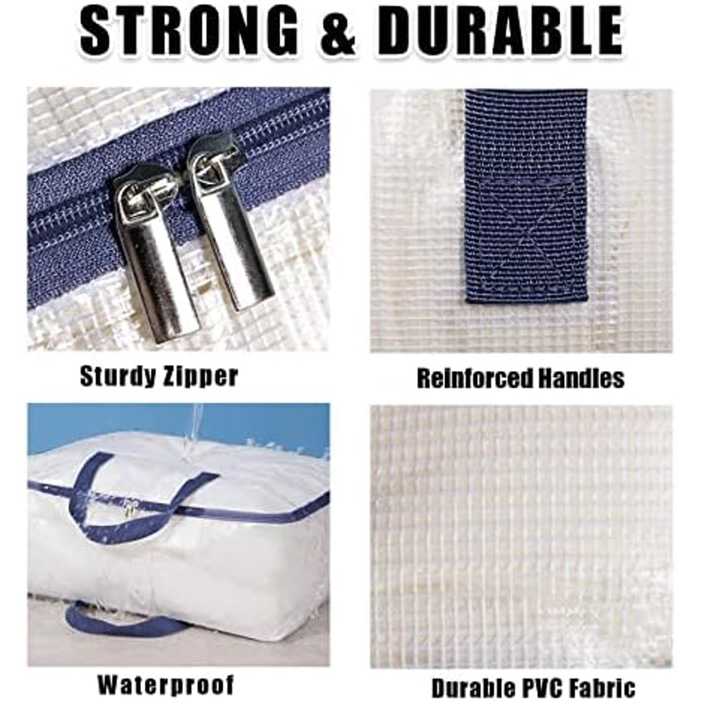 Zipper Storage Bags, 75L Extra Large for Clothes and Bedding J92573