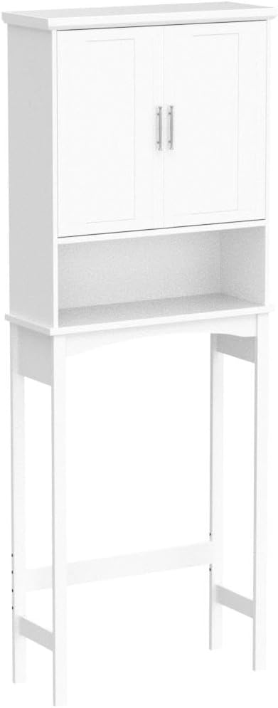 Over The Toilet Storage Cabinet, Bathroom Shelf, White Y5988