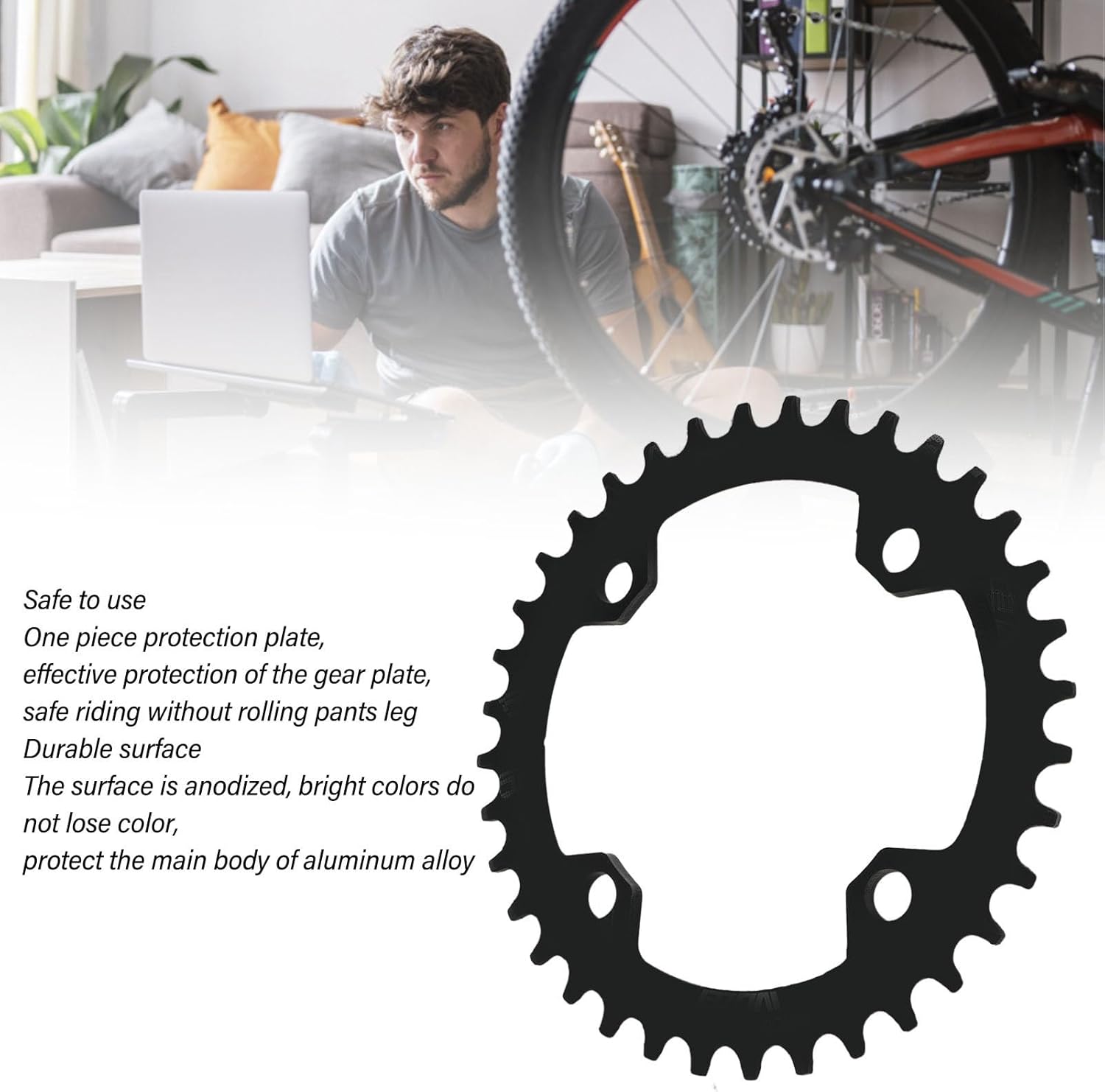 Bicycle Chainring, 104 BCD 36T Narrow Wide L96867