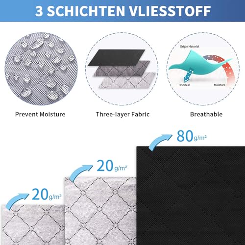 Underbed Storage Containers Foldable Clothes Bags for Blankets and Bedding, Grey K1851