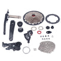 Bicycle Groupset, Aluminum Alloy Bicycle Gear Shifter Kit Bike 10 Speed 50T Flywheel Sprocket Bike Rear Derailleur for Mountain Bike Road Bike
