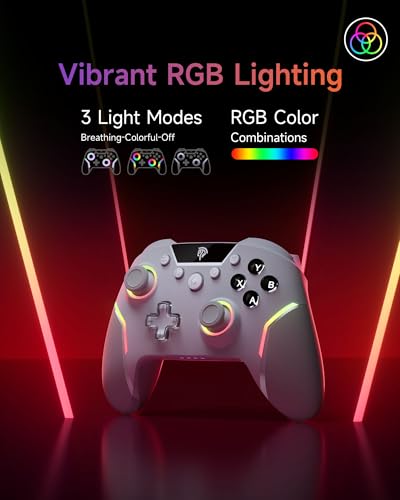 Wireless Gaming Controller with RGB Backlit and Hall Effect Sticks A3433