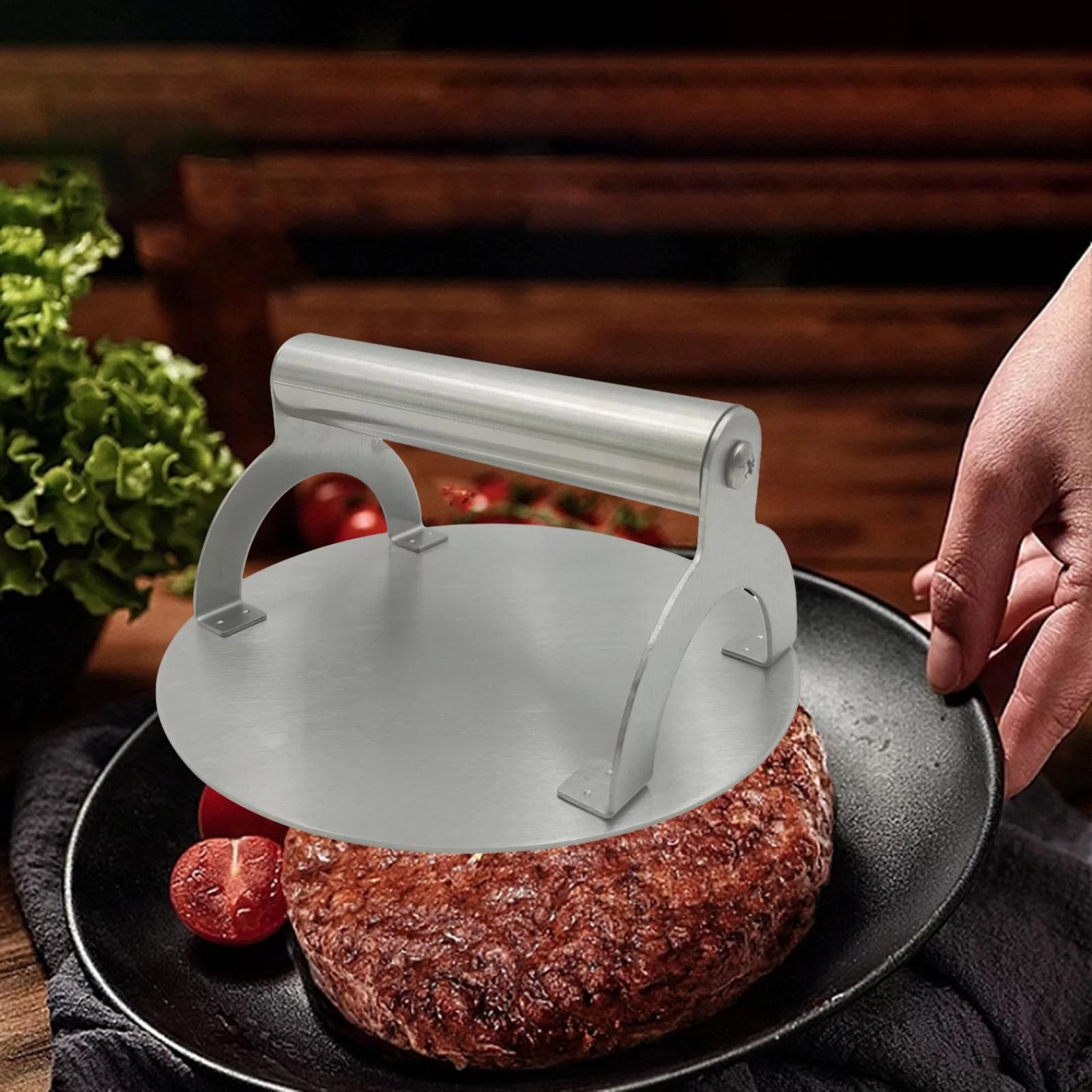 Burger Press for Beef, Nonstick Grill Smasher J1009
