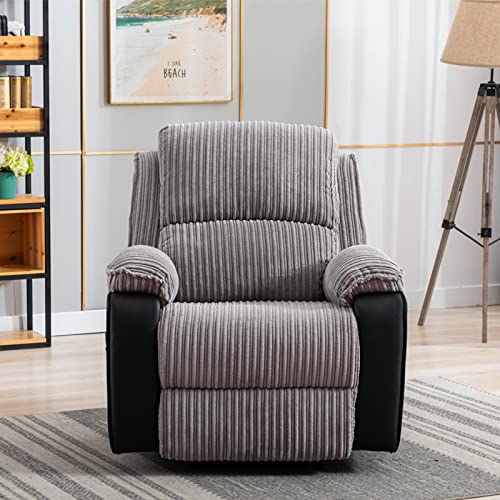 Recliner Chair with Remote Control and Side Pockets, Brown N573