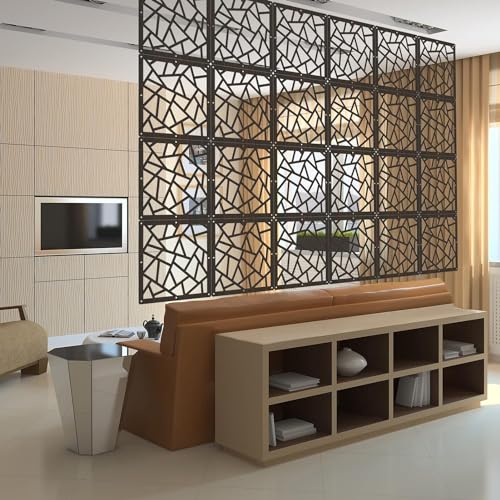 Hollow Out Carving Privacy Screen Panel, Folding Decorative Wall Partition T783370