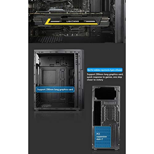 Mid-Tower PC Gaming Case ATX/M-ATX/ITX, Transparent Side Panels, USB 3.0 W8661