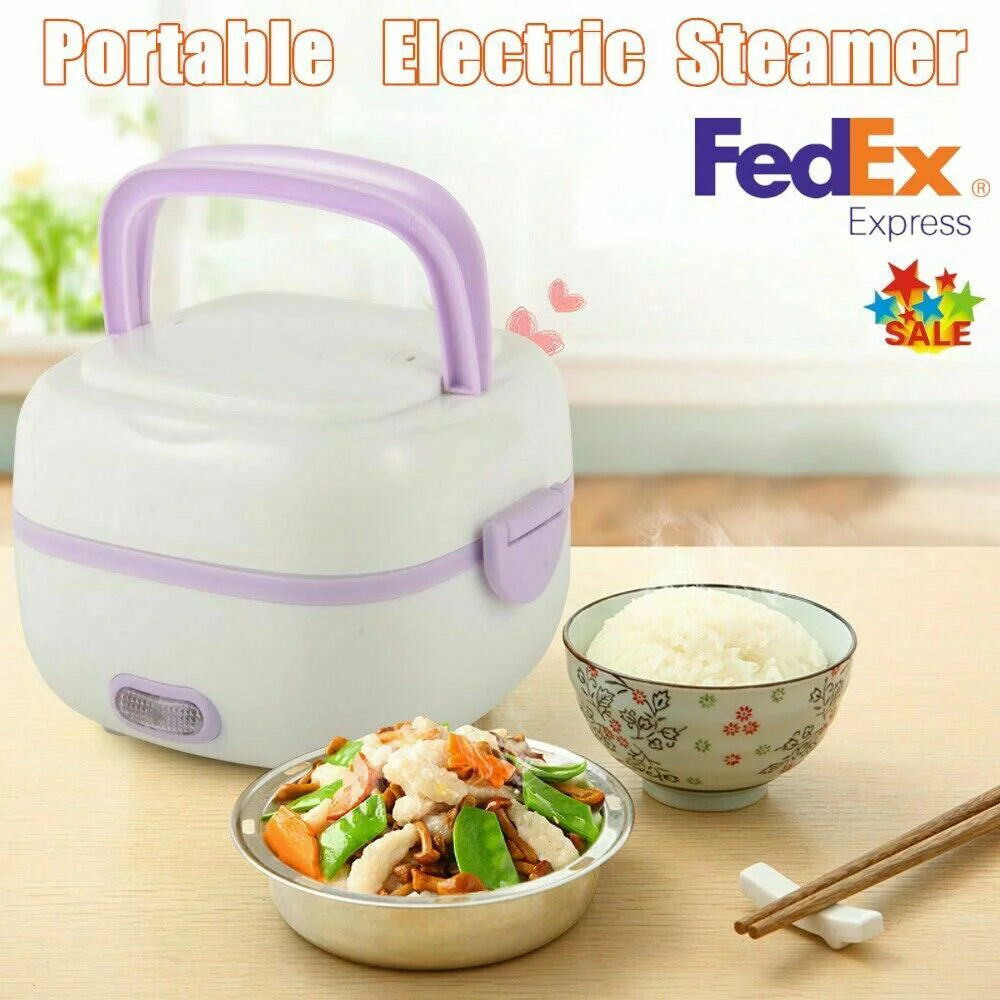 Portable Electric Steamer Lunch Box Mini Rice Cooker E43290