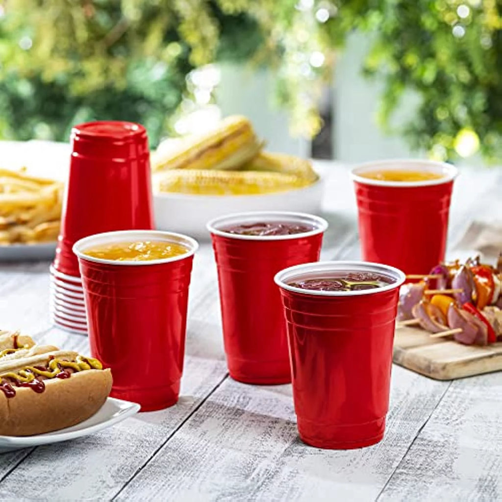 Red Plastic Cups 18 Oz 100 Pack A840083